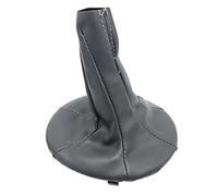 JUNPIY Nero/Grigio, for Fiat, for Panda 2003-2012/500 500C 2007-2013 Pomello del cambio Collare Ghetta Custodia Cover Pomello del cambio(Schwarz)