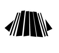 JUNPIY Nero lucido Auto Finestra Porta Pilastro Messaggi Adesivi Coperture Trim Decal, for Skoda, for Karoq, 2017 2018 2019 2020 2021 2022 Copertura per finestrini auto