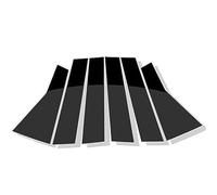 JUNPIY Nero lucido Auto Finestra Porta Pilastro Posti Adesivi Coperture Trim Decalcomania, for Kia, Optima K5 2016 2017 2018 2019 Copertura per finestrini auto
