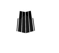 JUNPIY Nero lucido Finestra Pilastri Messaggi Trim Adesivo Nero Parti Esterne Styling, for Toyota, for Corolla, 2014 2015 2016 2017 2018 Copertura per finestrini auto