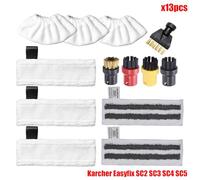 JUNPIY Panni in microfibra for mocio a vapore for EasyFix SC2 SC3 SC4 SC5 Parti for aspirapolvere portatile Testina spazzola Raschietto for vetro Accessori per pulitori a vapore(Set3)