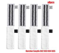 JUNPIY Panni in microfibra for mocio a vapore for EasyFix SC2 SC3 SC4 SC5 Parti for aspirapolvere portatile Testina spazzola Raschietto for vetro Accessori per pulitori a vapore(Set9)