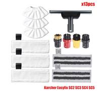 JUNPIY Panni in microfibra for mocio a vapore for EasyFix SC2 SC3 SC4 SC5 Parti for aspirapolvere portatile Testina spazzola Raschietto for vetro Accessori per pulitori a vapore(Set6)