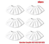 JUNPIY Panni lavabili for mocio, panno in microfibra for a vapore di ricambio for aspirapolvere portatile EasyFix SC2 SC3 SC4 SC5 Accessori per pulitori a vapore(Set6)