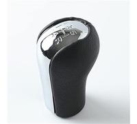 JUNPIY Pomello cambio auto a 5 marce in pelle PU, for Toyota, for AYGO for Verso, for Corolla, for RAV4, RAV-4 for AVENSIS for Yaris for VITZ Pomello del cambio(BLACK Style 1)