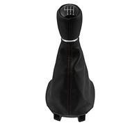 JUNPIY Pomello del cambio 5/6 velocità, for Seat, for Leon 1M1 for Toledo MK2 Ghetta Boot Cover Collare 1998-2000 2001 2002 2003 2004 2005 2006 Pomello del cambio(BLACK 6 Speed)