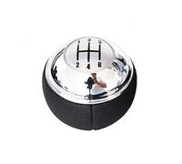 JUNPIY Pomello del cambio 5 Pomello del cambio a 6 velocità, for, R50 1 D R52 R53 for S 3 porte 2001-2008 Leva del cambio in pelle Penna a sfera a mano Pomello del cambio(BLACK 5-speed Silver)