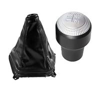 JUNPIY Pomello del cambio 5 velocità, for Hyundai, for Tucson IX35 2004 2005 2006 2007 2008 2009 Leva del pomello del cambio Custodia di avvio del cambio Pomello del cambio(BLACK A+b)