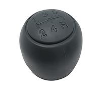 JUNPIY Pomello del cambio a 5 marce, testa, palla a mano, ghetta in pelle, custodia, collare, for Fiat, 500 500C 2007-2013 for Panda 2003-2012 Pomello del cambio(Black Knob)