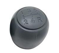JUNPIY Pomello del cambio a 5 marce, testa, palla a mano, ghetta in pelle, custodia, collare, for Fiat, 500 500C 2007-2013 for Panda 2003-2012 Pomello del cambio(Gray Knob)