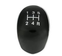JUNPIY Pomello del cambio con emblema distintivo, copertura del cappuccio 5/6 velocità per, for Focus, MK2 MK3, for Fiesta, MK7 C-max B-max for Galaxy for Kuga Pomello del cambio(Black 5speed)