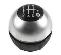 JUNPIY Pomello del cambio cromato Pomello del cambio Ghetta Custodia for copertura bagagliaio, for Fiat, 500 500C 2007 2008 2009 2010 2011 2012 2013 2014 2015 2016 2017 2018 Pomello del cambio(BLACK 6