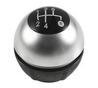 JUNPIY Pomello del cambio, for Fiat, 500 500C 2007 2008 2009 2010 2011 2012 2013 2014 2015 2016 2017 2018 Custodia cromata for pomello del cambio con ghetta Pomello del cambio(BLACK 5 Speedc)