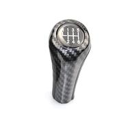 JUNPIY Pomello del cambio in fibra di carbonio a 5/6 velocità, for, Serie 1 3 5 6 E46 E53 E60 E61 E63 E65 E81 E82 E83 E87 E90 E91 E92 X1 X3 X5 Pomello del cambio(BLACK 6 Speed)