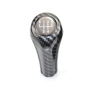 JUNPIY Pomello del cambio in fibra di carbonio a 5/6 velocità, for, Serie 1 3 5 6 E46 E53 E60 E61 E63 E65 E81 E82 E83 E87 E90 E91 E92 X1 X3 X5 Pomello del cambio(BLACK 5 Speed)