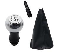 JUNPIY Pomello del cambio in pelle Pomello del cambio Ghetta Custodia for bagagliaio, for Peugeot, 307 308 106 107 205 206 306 406, for Citroen, for Picasso C1 C2 C4 C5 Pomello del cambio(BLACK K0029)