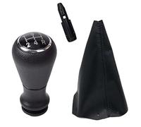 JUNPIY Pomello del cambio in pelle Pomello del cambio Ghetta Custodia for bagagliaio, for Peugeot, 307 308 106 107 205 206 306 406, for Citroen, for Picasso C1 C2 C4 C5 Pomello del cambio(BLACK K0052)