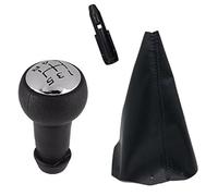 JUNPIY Pomello del cambio in pelle Pomello del cambio Ghetta Custodia for bagagliaio, for Peugeot, 307 308 106 107 205 206 306 406, for Citroen, for Picasso C1 C2 C4 C5 Pomello del cambio(BLACK K0044)