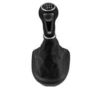 JUNPIY Pomello del cambio Pomello del cambio Ghetta Copri bagagliaio Leva Stick, for Seat, for Leon II for Toledo III for Altea XL 2005-2009 2010 2011 2012 Pomello del cambio(BLACK 6 Speed Gear Case)