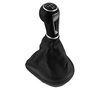 JUNPIY Pomello del cambio Pomello del cambio Ghetta Copri bagagliaio Leva Stick, for Seat, for Leon II for Toledo III for Altea XL 2005-2009 2010 2011 2012 Pomello del cambio(BLACK 5 Speed Gear Case)