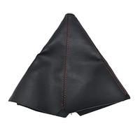 JUNPIY Pomello del cambio universale in pelle for auto, pomello del cambio, ghetta, for Galaxy, for Mondeo, 3 4 S-max C-max Pomello del cambio(Rot)