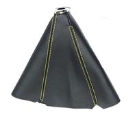 JUNPIY Pomello del cambio universale in pelle for auto, pomello del cambio, ghetta, for Galaxy, for Mondeo, 3 4 S-max C-max Pomello del cambio(Yellow)