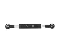 JUNPIY Servo sterzo for auto RC, lunghezza regolabile, leva dello sterzo, giocattoli telecomandati for cingolati RC, for SCX10 TRX4 Collegamento del braccio di controllo della sospensione(75-80mm Blac