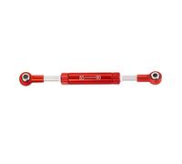 JUNPIY Servo sterzo for auto RC, lunghezza regolabile, leva dello sterzo, giocattoli telecomandati for cingolati RC, for SCX10 TRX4 Collegamento del braccio di controllo della sospensione(85-90mm Red)