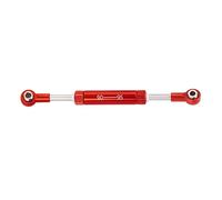 JUNPIY Servo sterzo for auto RC, lunghezza regolabile, leva dello sterzo, giocattoli telecomandati for cingolati RC, for SCX10 TRX4 Collegamento del braccio di controllo della sospensione(90-95mm Red)