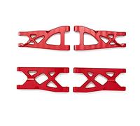 JUNPIY Set di bracci di sospensione anteriori e posteriori in metallo da 4 pezzi, for Arrma 1/10, for SENTON, for VORTEKS, for Typhon, for Big Rock, for parti di automobili RC in granito Collegamento