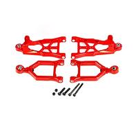 JUNPIY Set di bracci for sospensioni anteriori in metallo CNC, for 1/5, for HPI Rovan KM, for parti di giocattoli for auto Baja 5B SS 5T Rc Collegamento del braccio di controllo della sospensione(Rot)