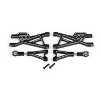 JUNPIY Set di bracci for sospensioni posteriori in metallo CNC, for 1/5, for HPI Rovan KM, for parti di giocattoli for auto Baja 5B SS 5T Rc Collegamento del braccio di controllo della sospensione(Sch
