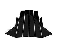JUNPIY Set di montanti for finestre, adesivi for finiture delle porte, coperture decorative, for Hyundai, IX35 2010 2011 2012 2013 2014 2015 Copertura per finestrini auto