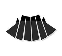 JUNPIY Set di montanti for finestre, adesivi for finiture delle porte, coperture decorative, for Kia, Seltos 2020 2021 2022 2023 Copertura per finestrini auto