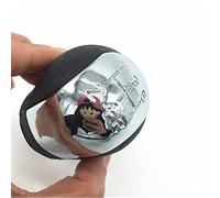 JUNPIY Testa del cambio con leva del cambio in ABS cromato a 5/6 velocità, for Opel, for Vauxhall, for Vectra C for Vectra B for Corsa for Astra T07 Pomello del cambio(BLACK 12345r)