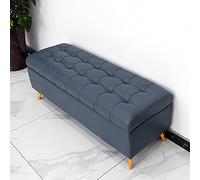 Junpllvic Panca contenitore in similpelle, panca con seduta imbottita spessa per letto con contenitore, moderna casa, soggiorno, camera da letto, multifunzione