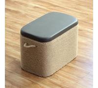 Junpllvic Pouf contenitore con seduta imbottita, sgabello pieghevole con coperchio, poggiapiedi ideale per ingresso, soggiorno, cucina, camera da letto, corridoio, versatile elemento d'arredo