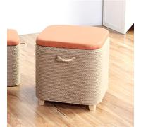 Junpllvic Pouf contenitore con seduta imbottita, sgabello pieghevole con coperchio, poggiapiedi ideale per ingresso, soggiorno, cucina, camera da letto, corridoio, versatile elemento d'arredo