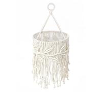 Junrvivy Paralume boho, paralume in macramè, vintage, per interni ed esterni, lampada da tavolo, accessorio per camera da letto, soggiorno, lampada a sospensione