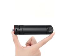 JunShXinX Mini treppiede professionale per fotocamera, supporto da tavolo pieghevole con interfaccia 1/4, impugnatura portatile nera, altezza 13 cm, stabilizzatore regolabile per fotocamere e telefoni