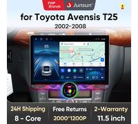 Junsun 11.5 "QLED 2K autoradio Android 13 Wireless CarPlay Auto per Toyota Avensis T25 2002-2008 sistemi intelligenti Multimedia