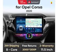Junsun 11.5 "QLED 2K Autoradio Android Wireless CarPlay Auto Per Opel Corsa F 2019 2020 2021 2022 2023 Sistema Intelligente