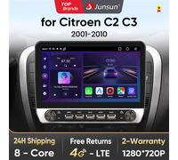 Junsun 11.5 "QLED 2K autoradio per Citroen C2 C3 2001-2010 unità principale Wireless Carplay per Apple Android Auto Multimedia GPS WiFi