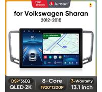 Junsun 13.1 pollici QLED Android Wireless CarPlay Auto Car Radio Per Volkswagen Sharan 2012-2018 Sistemi Intelligenti DSP SWC RDS X7 MAX (2GB-32GB) - 13.1inch