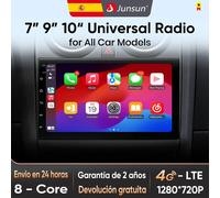 Junsun 7 "/9"/10 "autoradio universale multimediale per VW Volkswagen Fiat Renault Nissan Hyundai Android12 Wireless Carplay V1 Plus (4GB 64GB)10