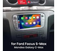Junsun 7 "Android Car Stereo per Ford Focus 2 S-Max Mondeo Galaxy C-Max con Wireless CarPlay Android Auto Navigazione GPS 4G BT