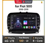 Junsun 7 “Riproduttore di Autoradio Per FIAT 500 2016 2017 2018 2019 Multimediale di Navigazione GPS Autoradio Wireless Carplay Supporto DAB