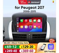 Junsun 7 "Wireless CarPlay per Apple Android Auto Autoradio Per Peugeot 207 207CC 2006 2007 2008 2009 2010 2011-2015 Multimediale