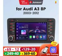 Junsun 7 "Wireless CarPlay per Apple Android Auto Car Radio per Audi A3 8P S3 2003-2012 GPS tereo Multimedia 4G 8core RDS