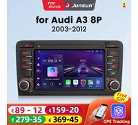 Junsun 7 "Wireless CarPlay per Apple Android Auto Car Radio per Audi A3 8P S3 2003-2012 GPS tereo Multimedia 4G 8core RDS